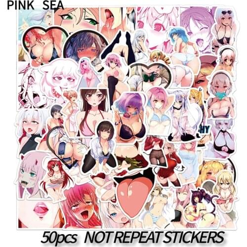 10/30/50Pcs/set Sexy Girl Cartoon Cool Pinup Anime Stickers For Suitcases Phone Case Laptop Decal Skateboard Scrapbook Kids