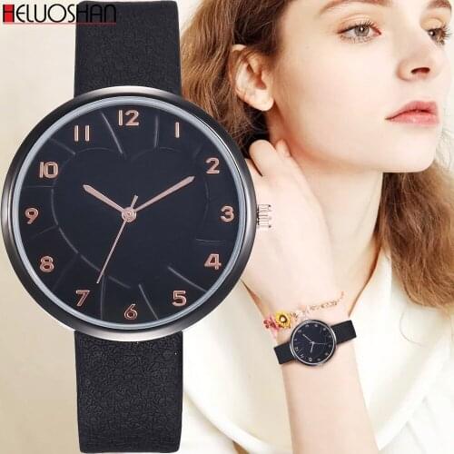 10 Top Watches For Sale Best Women Watch Ladies Relogio Feminino Leather Quartz Clock Women Montre Horloge Dames Girl Gif