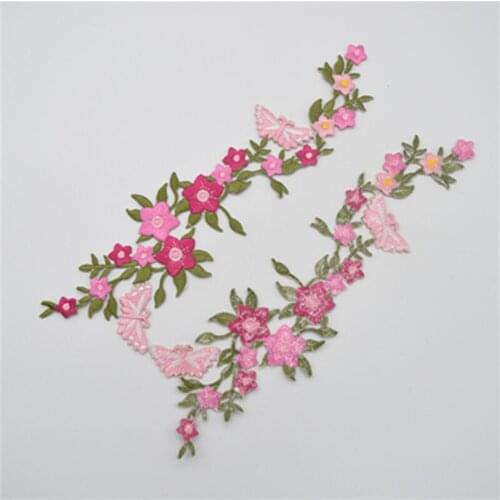 10pcs Rose Flower Floral embroidery Patches iron on clothes