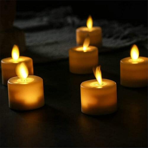 120pcs Remote controlled LED TeaLight Candle Battery operated Dancing wick Electric pillar votive lamp Wedding Xmas party decor