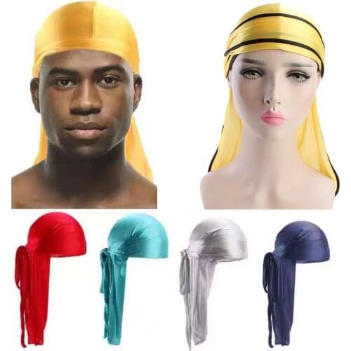 2021 Durag man Fashion Hot Sales Unisex Men Women Breathable Bandana Hat Turban Doo Durag Cap US