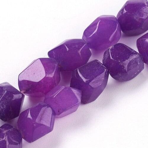 47pcs/strand Irregular Shape Stone Beads Strands Faceted Nugget DIY Beads for Jewelry Making