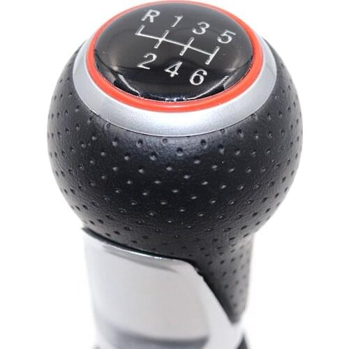 5/6 Speed Plastic OR Leather Car Shift Gear Knob Lever Gaitor Boot Cover For Seat Leon 1 MK1 For Toledo II MK2 12MM hole