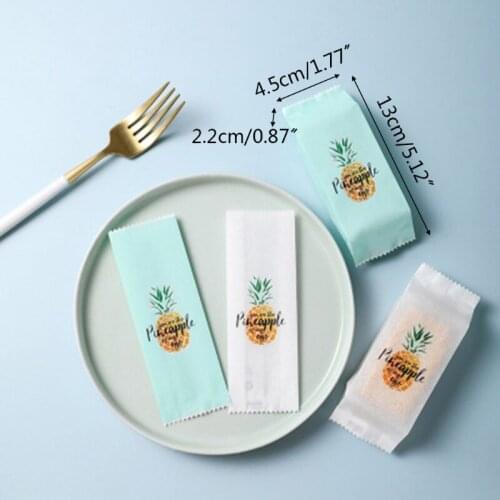 50pcs Pineapple Crisp Packaging Bags Food Baking Machine Sealing Bags Cake Biscuit Candy Packaging Bags