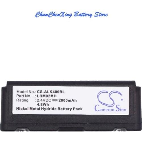 Cameron Sino 2000mAh Battery ARB-LBM02M, LBM02MH for Autec LK4, LK6, LK8