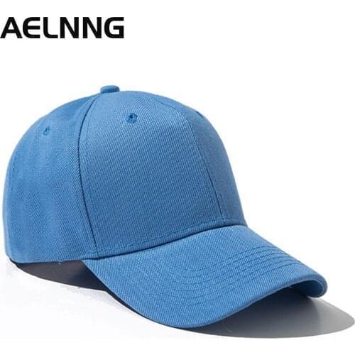 AELNNG Brand Men Women Sports Baseball Cap Solid Color Fashion Adjustable Peaked Caps Outdoor Street Hiphop Sunhat