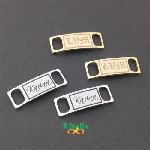 Custom Name Shoe Tag Personalized Jewelry Name Shoe-buckle Best Friends Gift Customized Shoe Fastener Stainless Steel BFF Bijoux