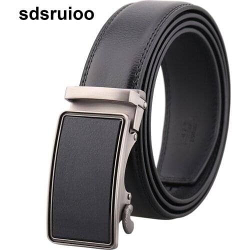 Brand Fashion Cow Leather Belt Mens Automatic Belts for Men Alloy Buckle Business Quality Wholesale Drop Shipping