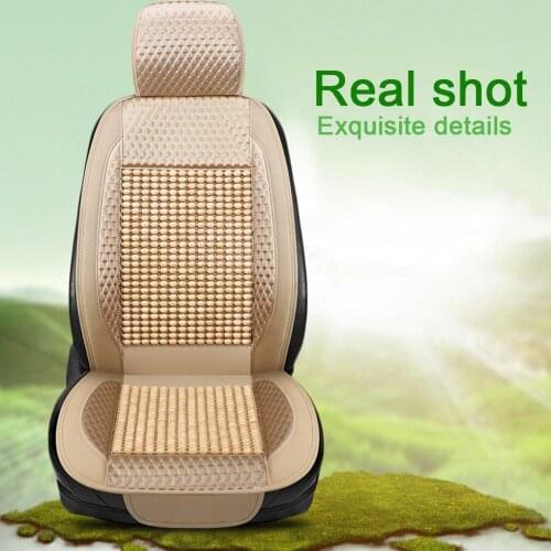 Wood Bead Car Seat Cover Summer Accessories Seat Pad Covers Cooling Breathing Seat Massager Cushion 3 Colors For Option