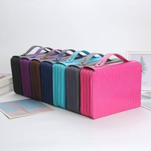 200 Holes Pencil Case School Pencilcase Large Capacity Penal Box Big Pencilholder Girls Pen Bag Stationery Pouch Cartridge Kit