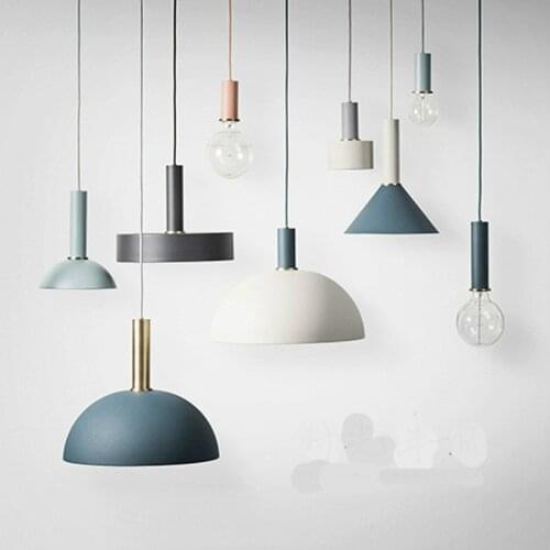 Denmark Designer Post-modern Retro Loft Simple Aluminum Led E27 Pendant Light For Dining Room Bar Restaurant Deco 1168