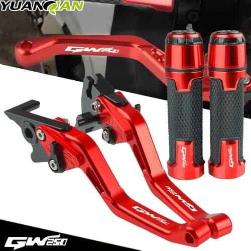 For SUZUKI GW250 INAZUMA 2012-2018 2013 Motorcycle GW 250 Accessories Extendable Brake Clutch Levers Handlebar Handle Hand Grips
