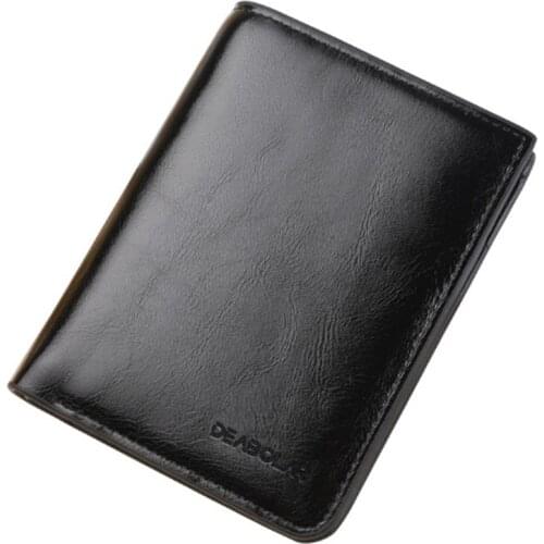 2018 Classic Style Wallet PU Leather Men Wallets Short Male Purse Card Holder Wallet Man Fashion Purses High Quality Coin Pocket