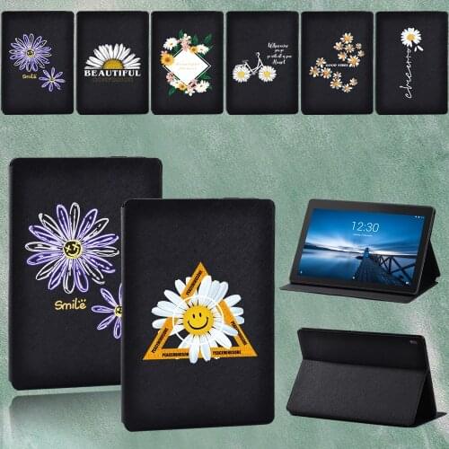 Leather Cover for Lenovo Tab M10 FHD Plus/Tab M10 10.1" TB-X605F/Tab E10 10.1" TB-X104F TB-X104L Stand Anti-fall Tablet Case
