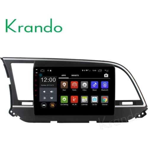 Krando 10.1" Android 7.1 car navigation multimedia system for Hyundai Elantra Avante MD 2016+ radio gps dvd player WIFI 3G DAB