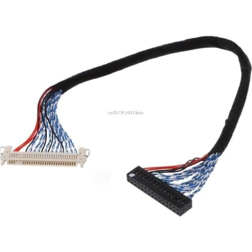 Hooks LVDS Cable D8 FIX-30P-D8 FIX 30 Double Pins 2ch 8bit 1.0mm Pitch 250mm 500mm 17-21inch LCD Display Panel Screen Controller