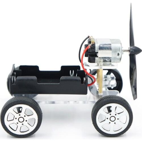 DIY Wind Power Car Assemble Science Model Materials Kits School Projects Teaching Kids Educational Toys Puzzle Equipment Toys