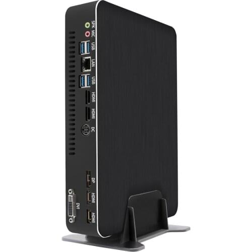 Multi display Mini PC with Fan Intel Quad Core i7 4700HQ up to 3.4GHz 6MB Cache plus HDMI DP DVI Mini Computer Core i3 8100