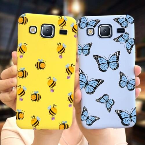 Soft TPU Case For Samsung Galaxy J3 J5 J7 2016 2015 Case Blue Butterfly Back Cover For Samsung J320 J510 J710 J500H J700H Bumper