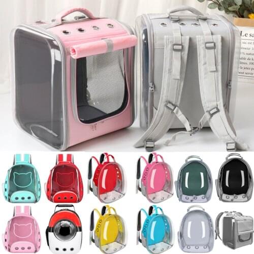 Outdoor Cat Bag Carrier Transparent Breathable Puppy Cat Backpack Astronaut Cats Box Cage Small Dog Pet Travel Bag Handbag