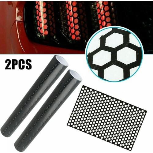 2pcs 48x30cm Car Light Headlight Taillight Rear Tail Lamp Cover Sticker Tail-Light Decal Accessories Smoke Film