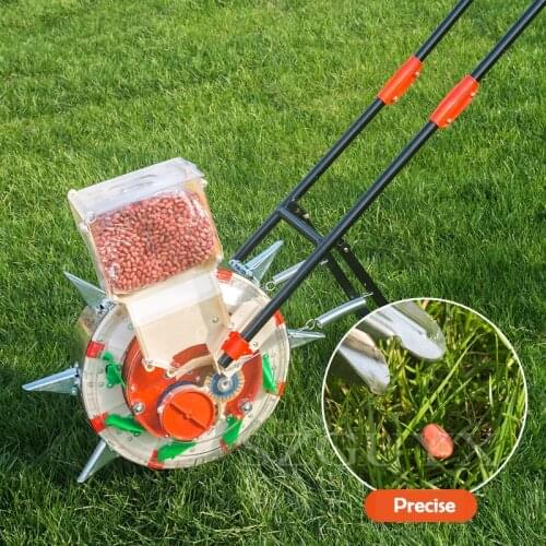 Small Multi-function Hand Push Corn Cotton Soybean Peanut Precision Machine Wheat Seeder