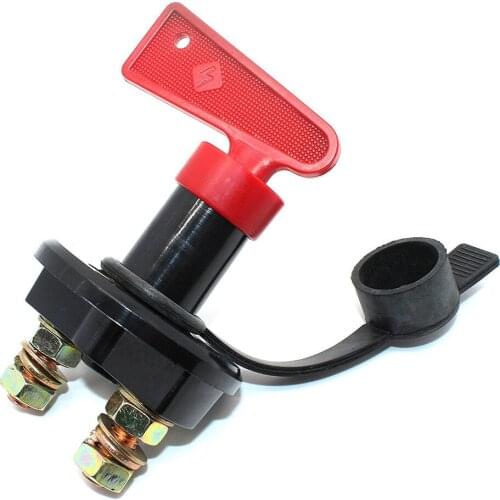 Truck Boat Car Battery Disconnect Switch Power Isolator Cut Off Kill Switch w/Removable Key For Marine ATV