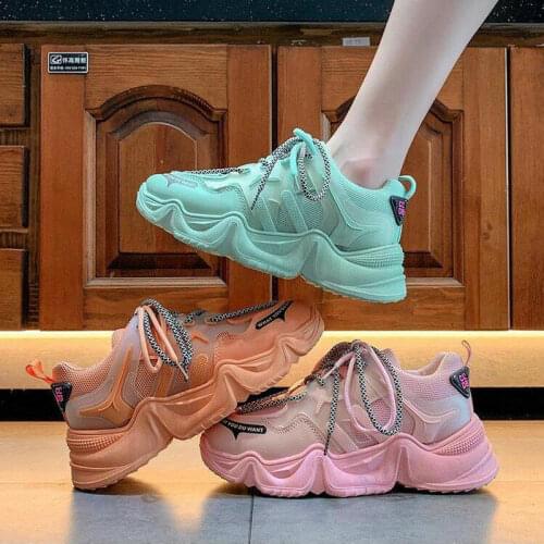 Daddy shoes Mesh breathable sneakers Japanese fairy womens shoes Ladies casual sneakers