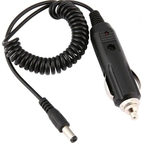 Portable Car Charger Cable Spring Cord Line For Baofeng walkie talkie for UV 5R UV-5RE 888S UV82 Portable Radio Accessories