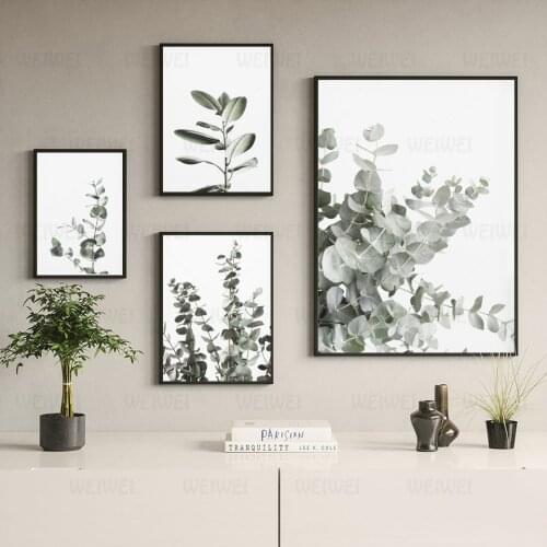 Eucalyptus Posters Botanical Canvas Painting Farmhouse Wall Decor Minimalist Art Pictures Bedroom Decoration Scandinavian Decor