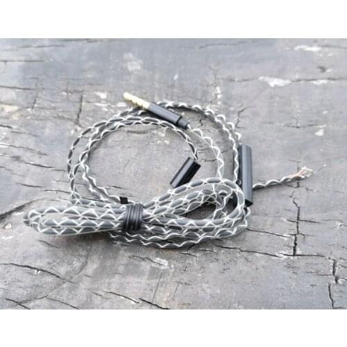 Ie800 earphone wire with mic snake skin