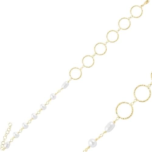 Silver 925 Sterling With Pearl Bracelet