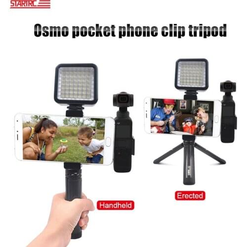 STARTRC Tripod Stand Pocket Action Camera Holder Self Timer Extendable Handle Pole Selfie Stick for DJI OSMO Pocket 2/Pocket