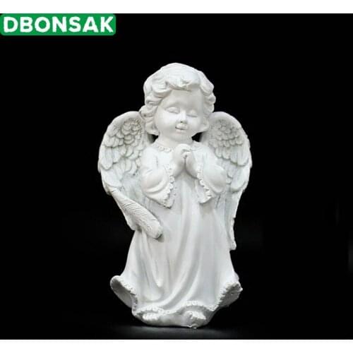 Praying Angel Ornaments Resin Angel Sculpture Statue Outdoor Garden Landscape Courtyard Villa Park Childrens Room Home Decor