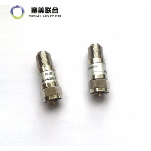 1 pcs SU 2W DC-6GHz F Type coaxial fixed attenuator connector 75ohm 1/2/3/5/6/10/15/20/25/30/40dB