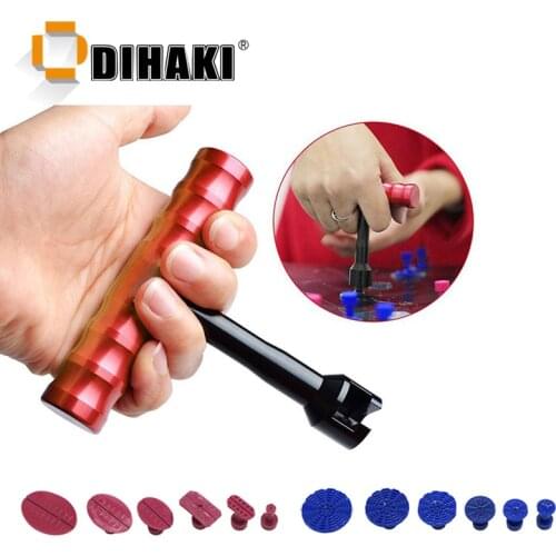 13PCS/Pack T Shape Car Dent Puller Metal Universal Car Auto Body Repair Suction Cup Paintless Dent Removal Tools Set
