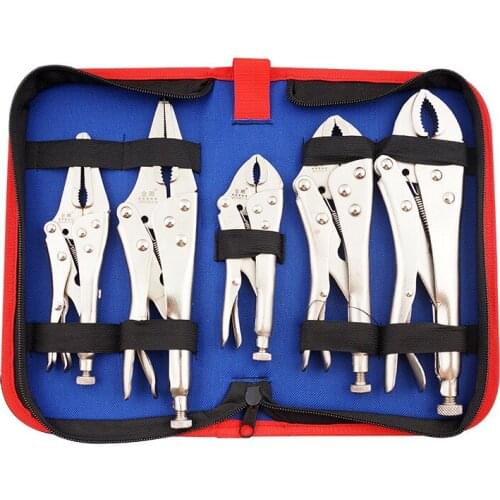 5Pcs/Set C Round Pointed Mouth Power Pliers Oxford Cloth Bag Combination Package DIY 2020NEW Hot Tools Multi-Function Hi-Quality