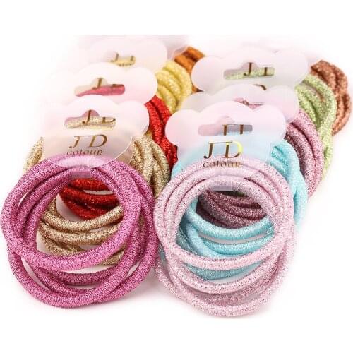 5PCS /lot Diameter 4.4cm Hair Accessories for women Scrunchies Elastic Hair Bands Lady decorations Headdress Gum for hair ties