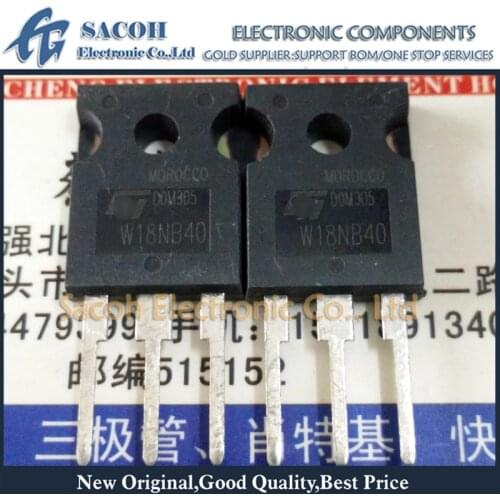 Free shipping 10Pcs STW18NB40 W18NB40 STW19NM50N 19NM50N TO-247 18A 400V Power MOSFET transistor