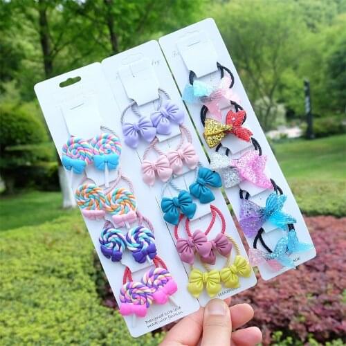 Children Cartoon Hair Rope Baby Elastic Hair Rubber Bands Accessories Kids Girl Headband Hair Tie Cute Headwear Scrunchie New