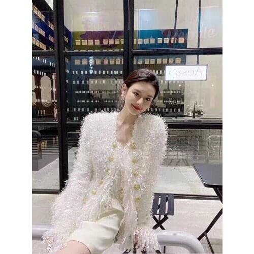 Fomolayime Women's White Jackets