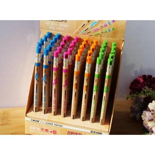 Korea Creative Forest Mechanical Pencil Children Automatic Pencil Drawing Pencil Office School Stationery 2.0mm 40pc/lot