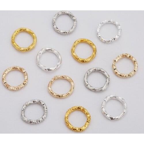 100pcs 8mm 10mm Open Closed Jump Rings Split Rings Gold Silver Color Metal End Connectors Necklace Findings Diy Jewelry Making