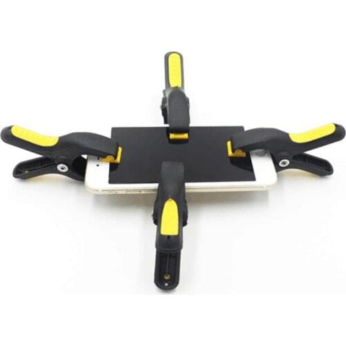Fastening Clamp 3 Inch Plastic Clip Fixture for Mobile Phone Tablet Glued LCD Screen Repair Tools Non-slip Adjustable Ends