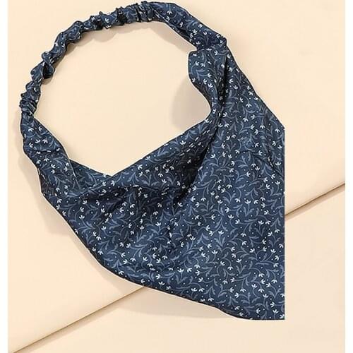 Sweet Hair Scarf Bandana For Women Hair Rope Elastic Hair Band Print Triangle Hair Scarf DIY Bandana Headwrap Hair Accessories