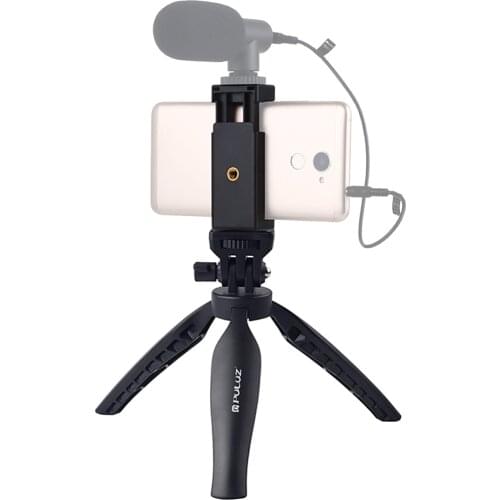 Mini Travel Tripod Detachable Camera Tripod Mount Stand Mobile Phone Clamp Holder with 1/4'' Screw Hole for More Extensions