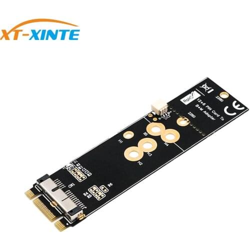 BCM94360CD BCM94360CS2 BCM943224PCIEBT2 12+6 Pin Bluetooth WiFi Wireless Card Module to M.2 Key B+M Adapter for Mac OS