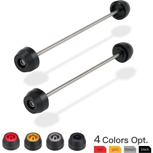 Motorcycle Front Rear Axle Sliders Aluminum + Delrin for Ducati Scrambler Cafe Racer Classic Flat Track Full Throttle Icon