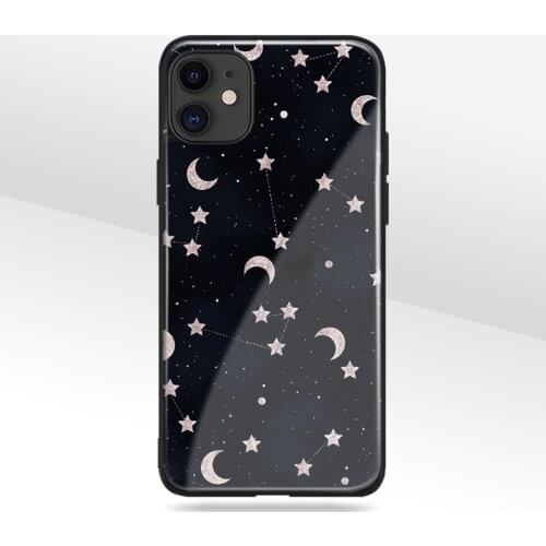 Little Twin Stars Glass Soft Silicone Phone Case FOR IPhone SE 6s 7 8 Plus X XR XS 11 12 Mini Pro Max Sumsung Cover Shell