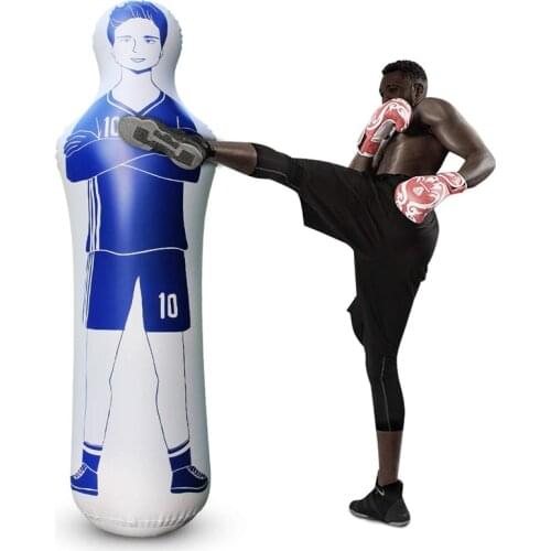 Inflatable Punching Bag Human Boxing Column Tumbler Sandbags Fitness/Training Boxing Target Bag for Children Adult Outdoor Toys